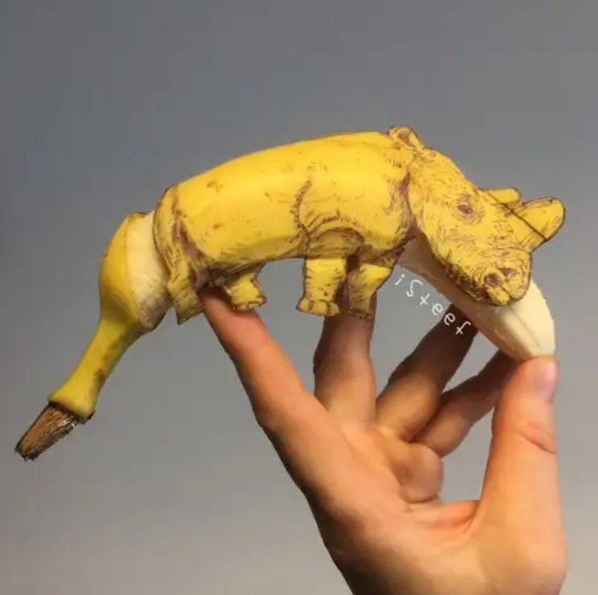 Иногда банан не просто банан: художник превращает фрукты в произведения искусства