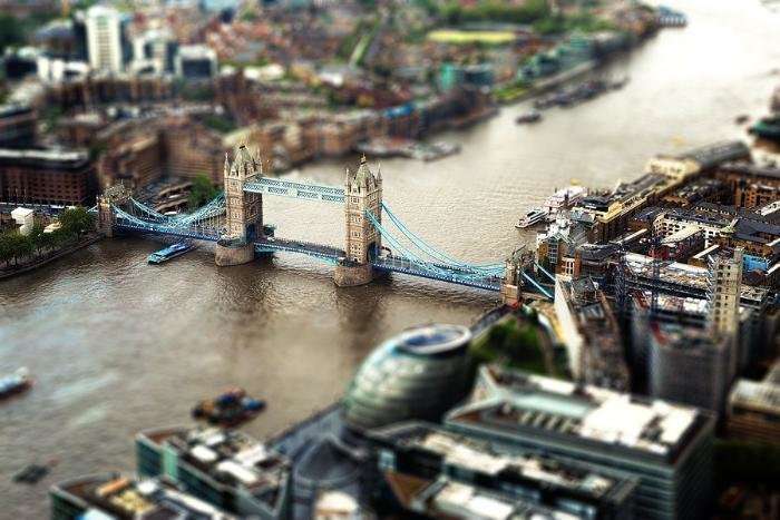 Знаменитые города в tilt-shift-фотографиях