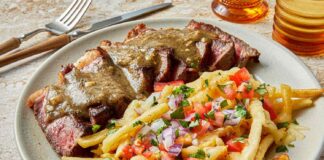 Карне Асада фрі та стейк фрі: гібридний рецепт