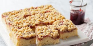 Яммі: Ніжний Крихітний Пиріг зі сметаним кремом і варенням